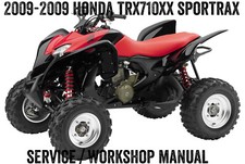 2008-2009 Honda TRX700XX TRX 700 Sportrax Quad Workshop Service Manual PDF File