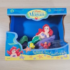 Figura de juguete de colección Disney Sirenita hablando Ariel y amigos platija de sonido
