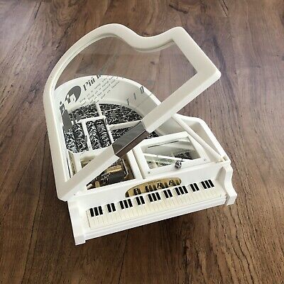 New Mezzo Piano Piu Mosso White Piano Music Box And Jewlery Holder | eBay New Mezzo Piano Piu Mosso White Piano Music Box And Jewlery Holder | eBay
