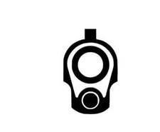 1911 BARREL Muzzle .45 ACP Vinyl Window Decal Sticker Gun Rights 2A Pistol FA036