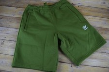 NWT Mens Adidas Trefoil Essential Shorts sz S-XXL JW6025 Tech Olive Green pocket