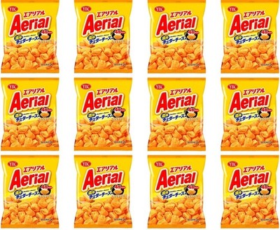 Japanese Snack Cheddar Cheese Corn Chips AERIAL Puffed Food Powder YAMAZAKI 65g