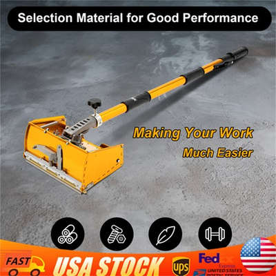 #ad 10quot; Professional Drywall Flat Finishing Box Tool w 40 64 Inch Adjustable Handle $136.38