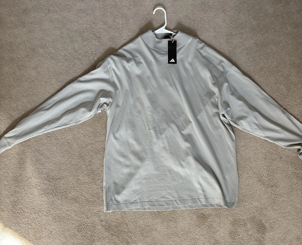 Camiseta Adidas Baloncesto Uno Polar Manga Larga Gris Metal Talla S NUEVA Foto 2 de 4