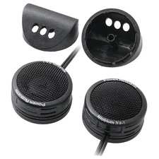 POWER ACOUSTIK NB-1 1" 100W RMS SURFACE/ANGLE MOUNT MICRO DOME CAR TWEETERS NB1