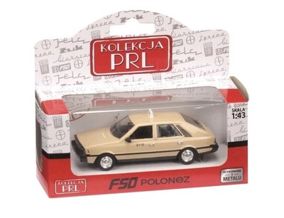 FSO POLONEZ TAXI BEIGE 1:43 POLNISCH KLASSISCH DIE CAST METAL NEU IM KASTEN