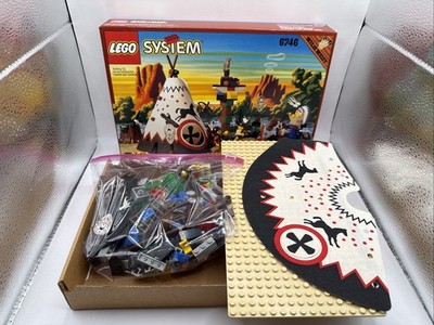 LEGO System 6746 -Western Chief's Tepee 100% Complete Box & NO Manual