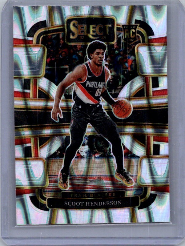 2023-24 Panini Select #77 Scoot Henderson Tectonic Prizms