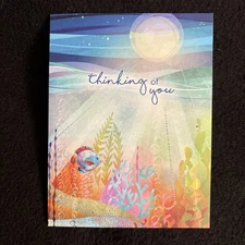 LIQUIDATING-Leanin’ Tree Any Occasion Blank Greeting Note Card “Thinking Of You”