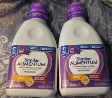 Lot Of 2 Similac Alimentum Hypoallergenic Formula 32 fl oz Exp 05/01/2026 
