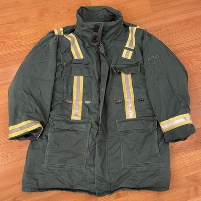 VTG Men's IFR Workwear Parka Reflective Trim Westex Ultra Soft FR 3M 2XL Green