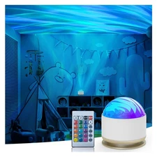 Aurora Projector Northern Lights 16 Color Dimmable Galaxy Light Kids Bedroom