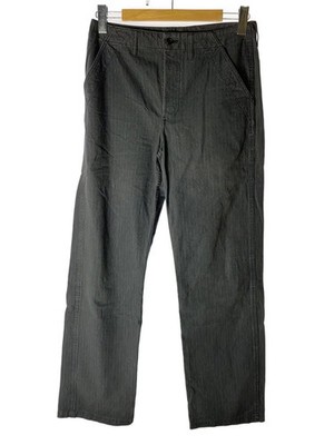 VETRA French-made Baker Pants, Size 38, Cotton, Black Stripe