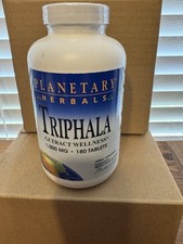 Planetary Herbals Triphala GI Tract Wellness 1,000mg 180 Tablets BB 04/27 Sealed