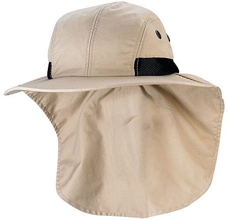 Juniper Nature Hat with Large Bill Flap - Breathable Khaki Outdoor Sun Hat with
