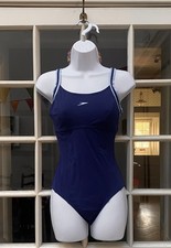 Speed Sculpture blue Swimsuit with lighter blue trim  size 34 inch BNWOT 