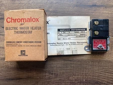 CHROMALOX Electric Water Heater Thermostat PCN 41113-3 w/Instructions