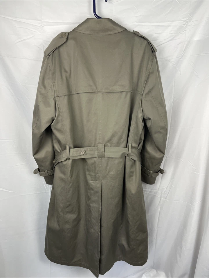 Silver Cloud Men’s Deluxe Trench Coat -Thermolite Removable Zip Lining Vintage - Image 2 of 4