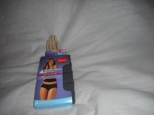 Hanes 4 Pack Comfort Gray Women's Hipster Cotton Stretch Panty Size 8/ XL