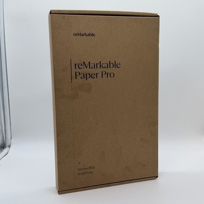 New ReMarkable Paper Pro 11.8 Color Tablet Bundle Marker Plus Book Folio