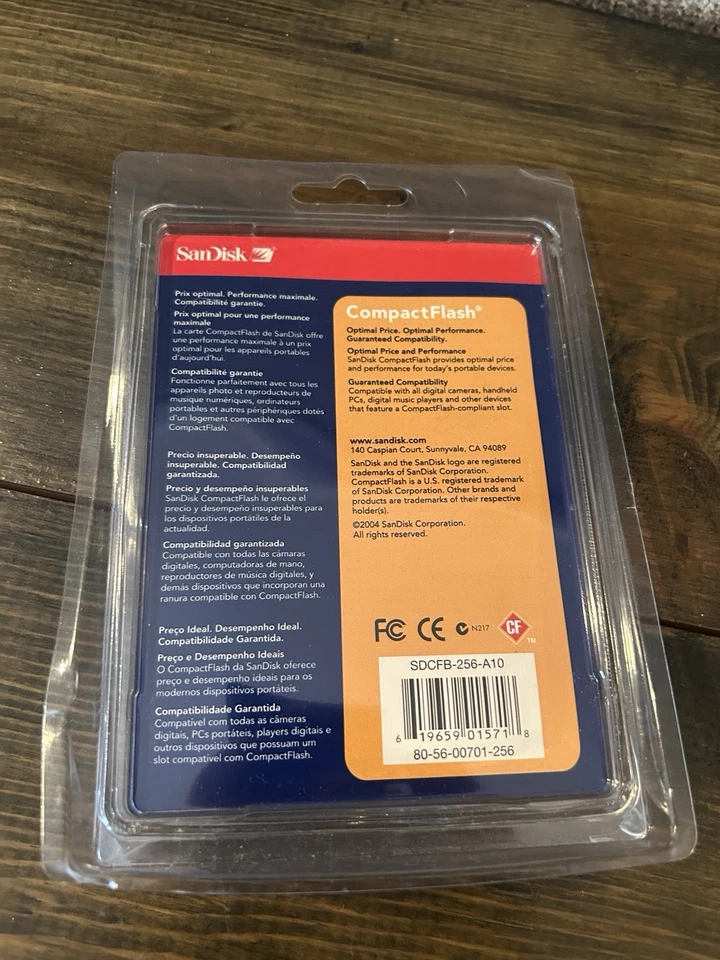 SanDisk 256 MB CompactFlash Memory Card  - NEW - Image 2 of 2