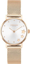 Coach Women's Perry Watch with Silver Dial and Mesh Strap