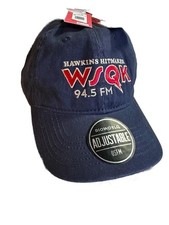 Bioworld Stranger Things Hat merch Hawkins Hitmaker WSQK 94.5 FM Adjustable OSFM