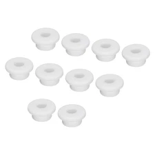 10Pcs T Type Rubber Grommet Mount Dia 20mm 27x10x13mm Seal Protection White