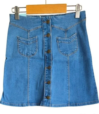 Jupe Jeans Femme Bleu T.XL - Photo 1/2