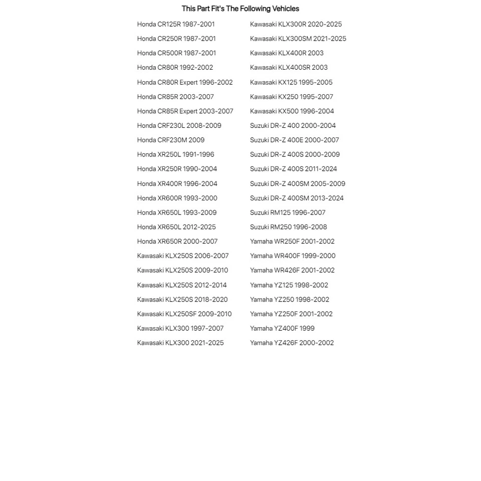 Pastilla de freno Tusk - trasera de metal sinterizado para Yamaha YZ250F 2001-2002 Foto 2 de 4