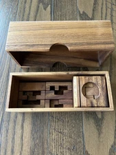 Monkey Pod Games Magic Drawers Wooden Puzzle Box