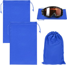 Ski Goggle Bag, Soft Microfiber Pouch Protective Storage Bags Case with Drawstri