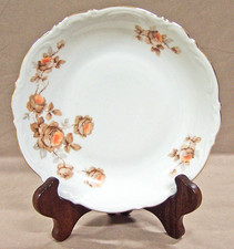 Mitterteich Bavaria "NORWAY ROSE" SOUP BOWL, Porcelain, Gold Trim, Germany