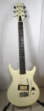Vintage 1970s80s Des Lauriers Electric Guitar W/Case Cream Dream Shredder DE-65T