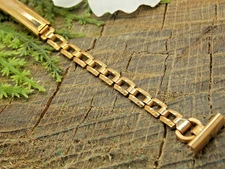 Pontiac USA Deployment Clsp Rolled Gold Plate 11mm NOS Vintage Watch Band Ladies