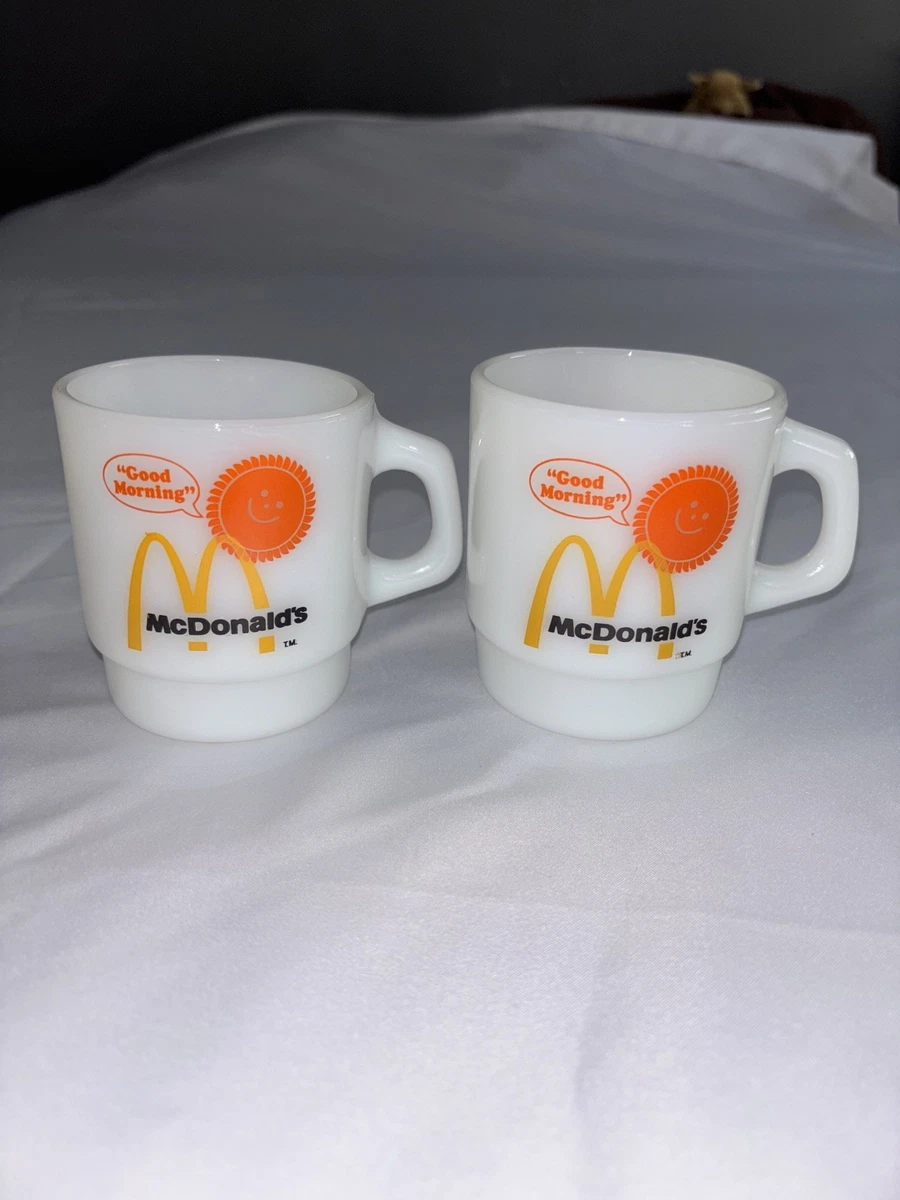 Anchor Hocking Mcdonalds Coffee Cups In Fire-King 40s, 50s, 60s