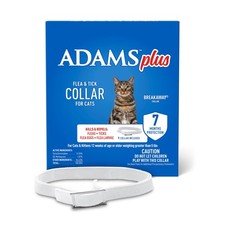 ADAMS Plus Flea Tick Collar for Cats, 7-Month 1 Pack, White