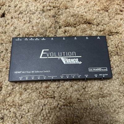 EVSW1042 - EVOLUTION BY VANCO SELECTOR SWITCH TRUE 4K  4X1 HDMI SWITCH No Power