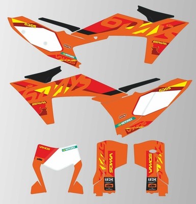 KTM EXC SPANIEN GRAFIK ENDURO LAGER EXC F XCW 2025 6 TAGE