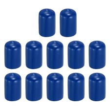 Pool Tip Cover Rubber Cue Protector Billiard Pool Cover 13mm  12Pcs  Blue