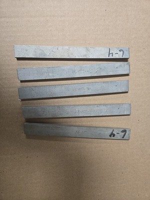 Lot of 5 Titanium Plates  .27'' x  3/4''+ x 8  Grade 5, Mill Timet, Annealed 