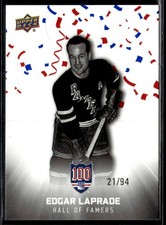 2025-26 UD New York Rangers Centennial Cup Celebration /94 Edgar Laprade #113