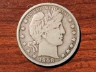 1908 D Barber Half Dollar