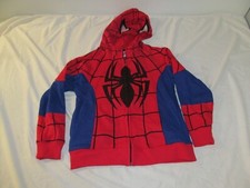 Marvel Spiderman Hooded Zip Front Sweatshirt Youth Size S NWOT