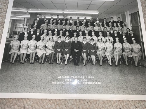 PHOTOGRAPH National SCHOOL Aeronautics Airline training CLASS PICTURE 1961 Jones - Picture 13 of 14