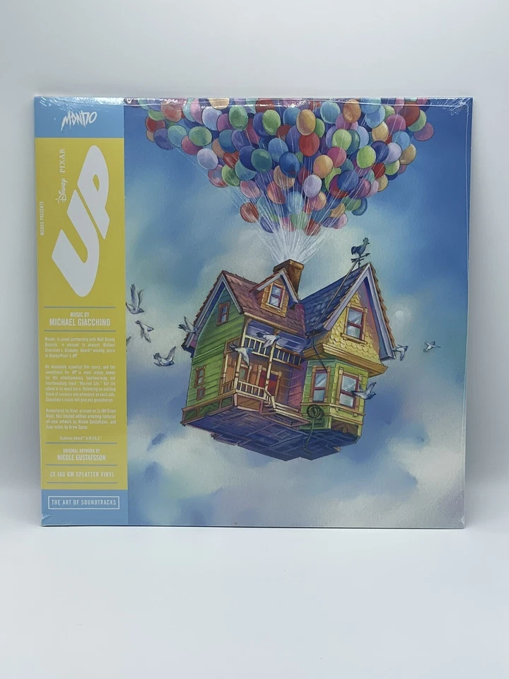 NEW UP MONDO BLUE SPLATTER Vinyl Original Motion Picture Soundtrack 2LP Pixar LP - Image 2 of 4