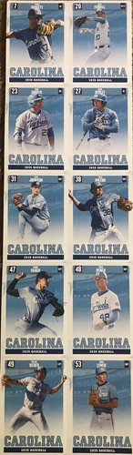 2025 Unc Tar Heel Baseball Complete Set SGA NORTH CAROLINA KNAPP STEVENSON