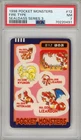 Pokemon Card Fire Type Charizard Ninetales Sealdass Series 3 1998 PSA 7 NM