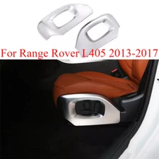 Matte Silver Seat Button Handle Frame Cover Trim For Range Rover L405 2013-2017