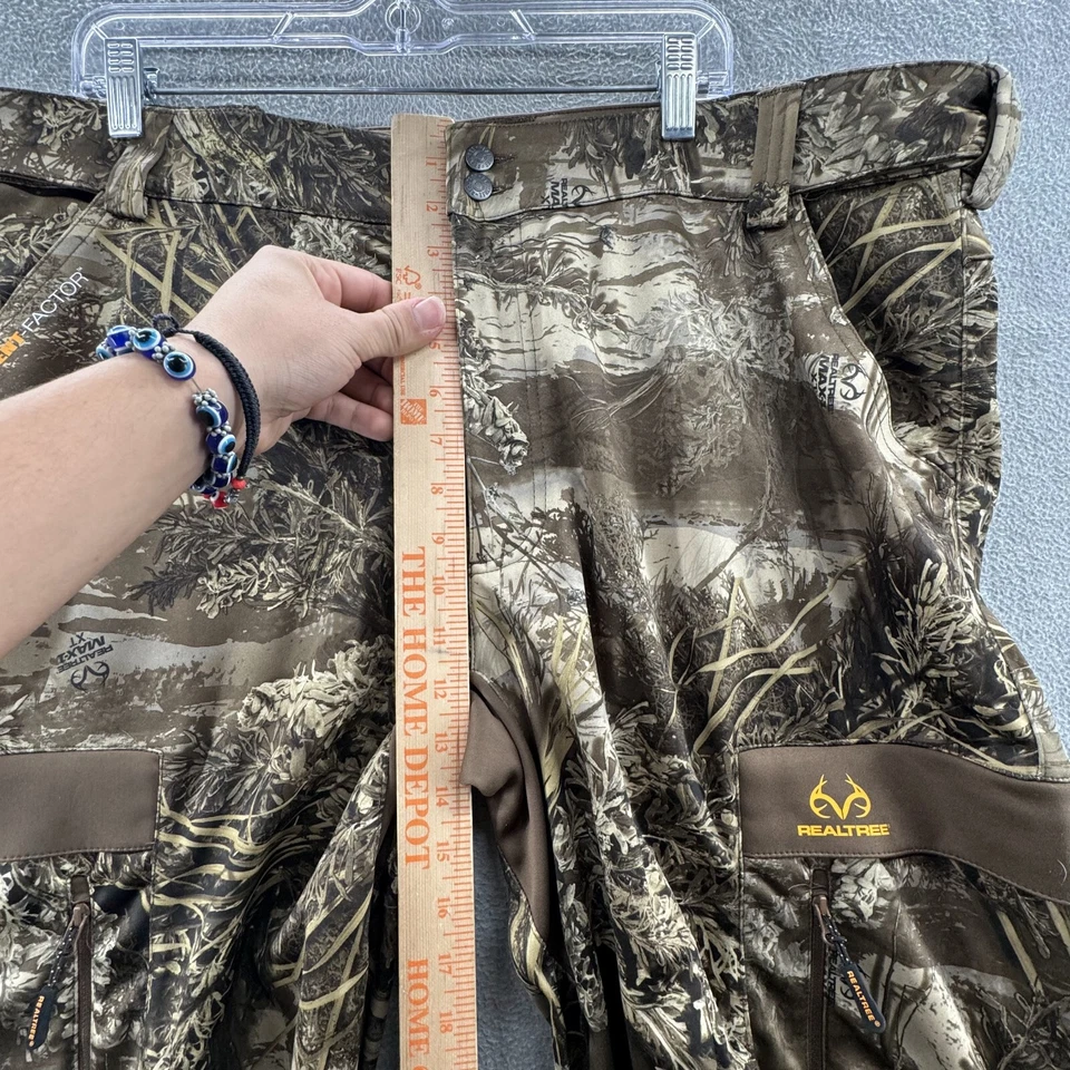 real tree mens size XL cargo camo pants outdoor hiking scent factor - Image 3 of 4